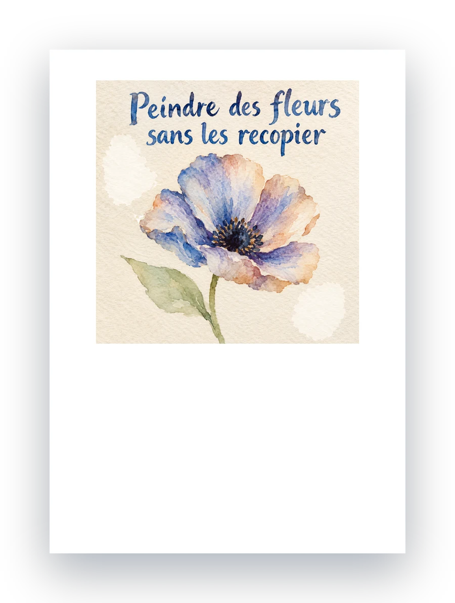 Peindre des fleurs sans les recopier