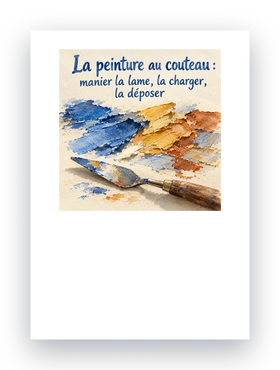 Le livre La peinture au couteau, en 3D
