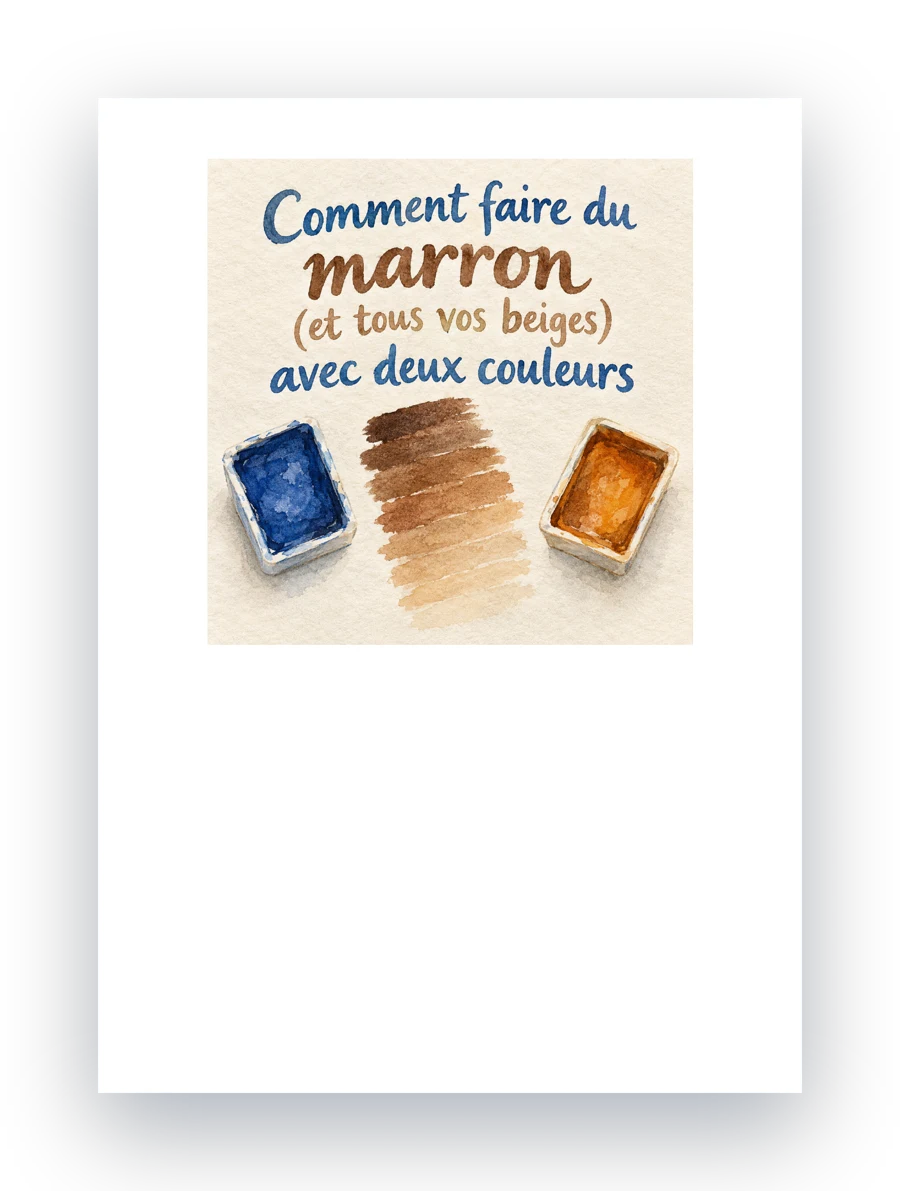 Le livre Comment faire du marron (et tous vos beiges) avec deux couleurs, en 3D