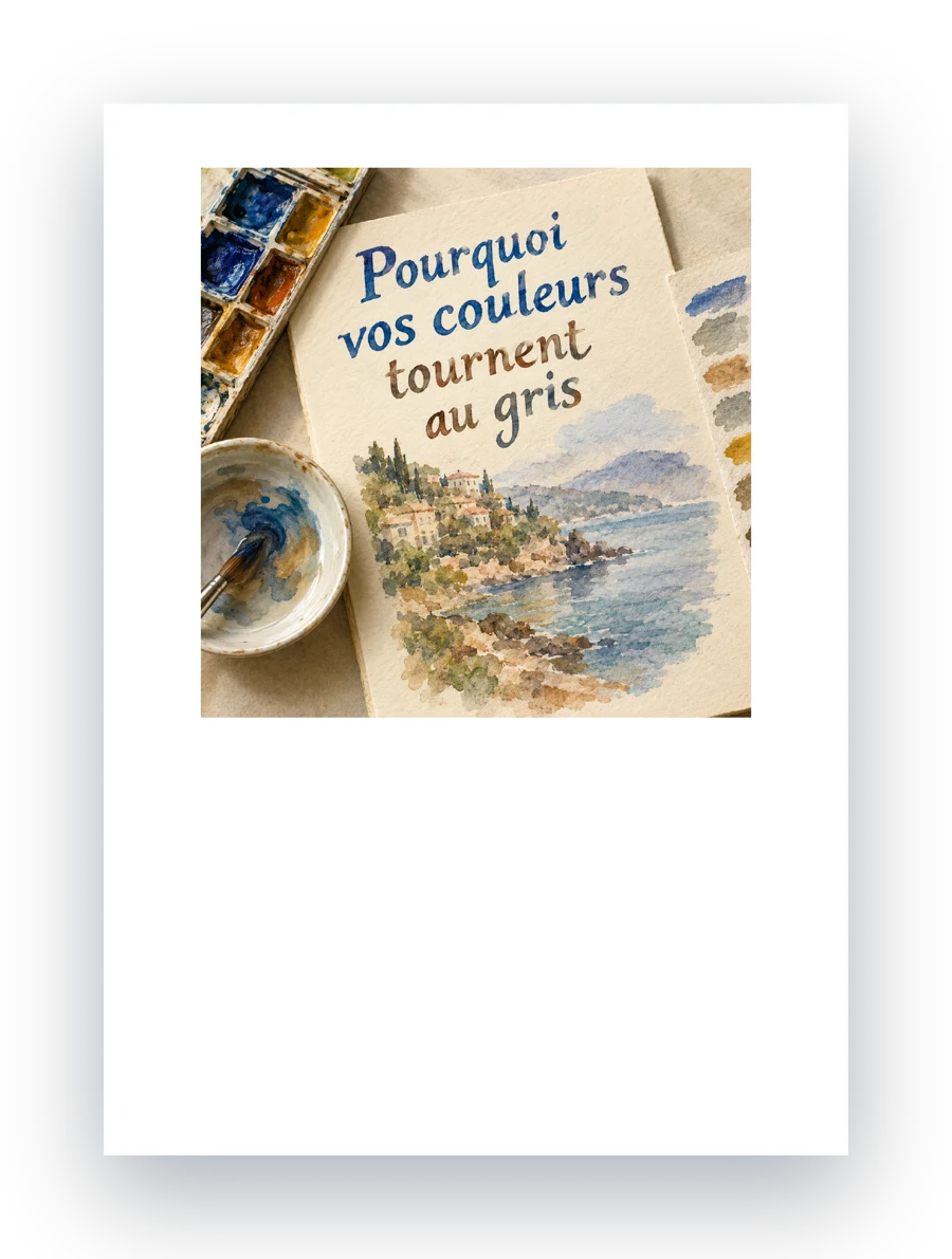 Le livre Pourquoi vos couleurs tournent au gris, en 3D
