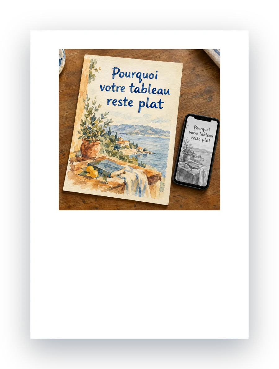 Le livre Pourquoi votre tableau reste plat, en 3D