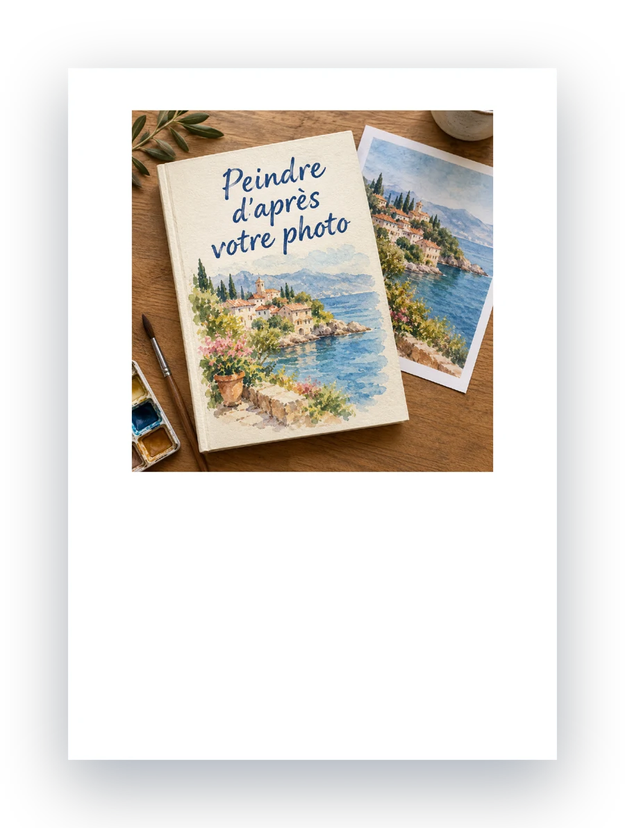 Le livre Peindre d'après votre photo, en 3D